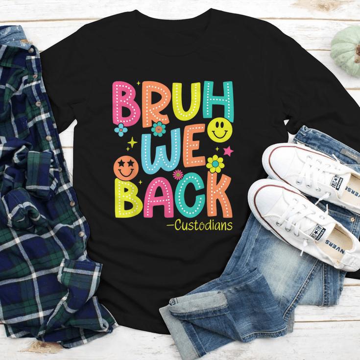 Groovy Custodian Bruh We Back To School Janitor Retro Youth Long Sleeve Tee Groovy Custodian Bruh We Back To School Janitor Retro Youth Long Sleeve Tee