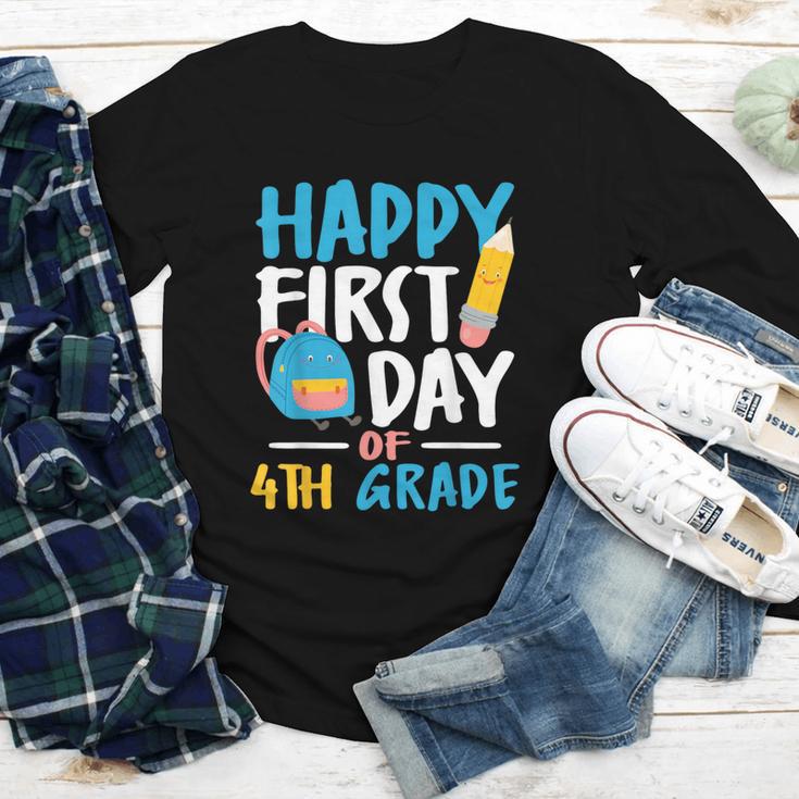 Happy First Day Of 4th Grade Student Back To School Youth Long Sleeve Tee Happy First Day Of 4th Grade Student Back To School Youth Long Sleeve Tee
