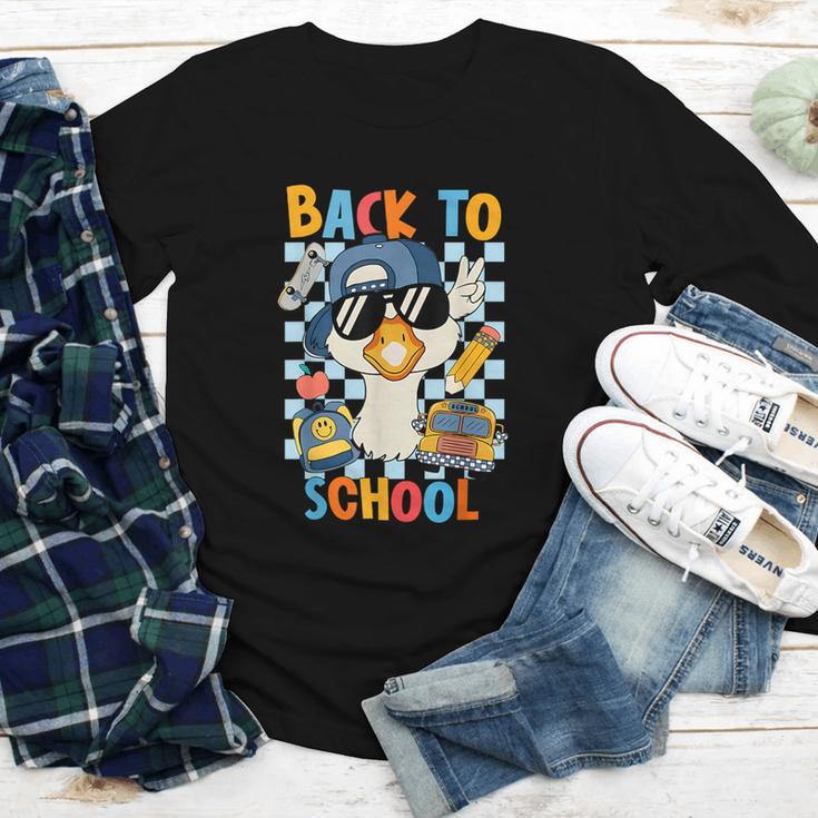 Happy First Day Of School Back To School Goose Boys Kids Youth Long Sleeve Tee Happy First Day Of School Back To School Goose Boys Kids Youth Long Sleeve Tee