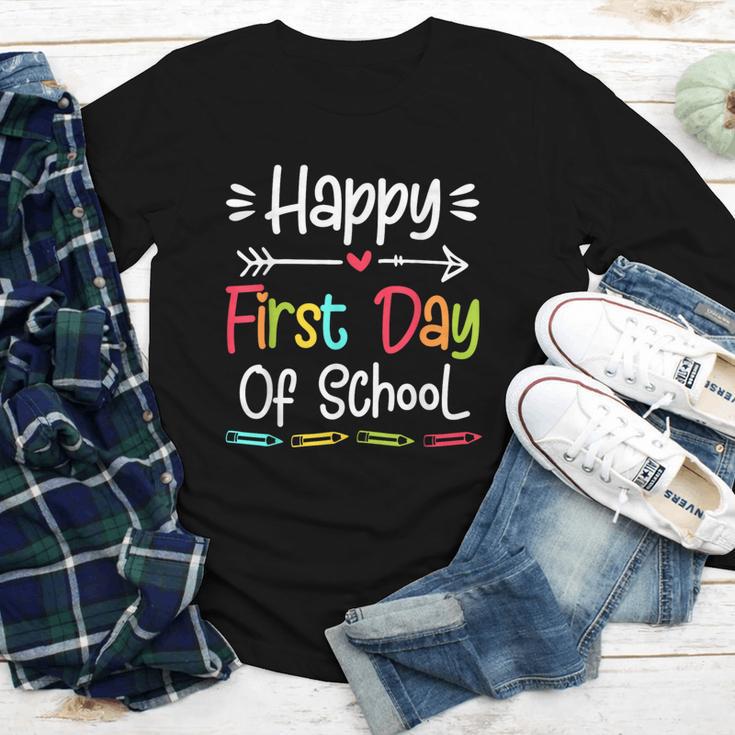 Happy First Day Of School Back To School Kids Students Youth Long Sleeve Tee Happy First Day Of School Back To School Kids Students Youth Long Sleeve Tee