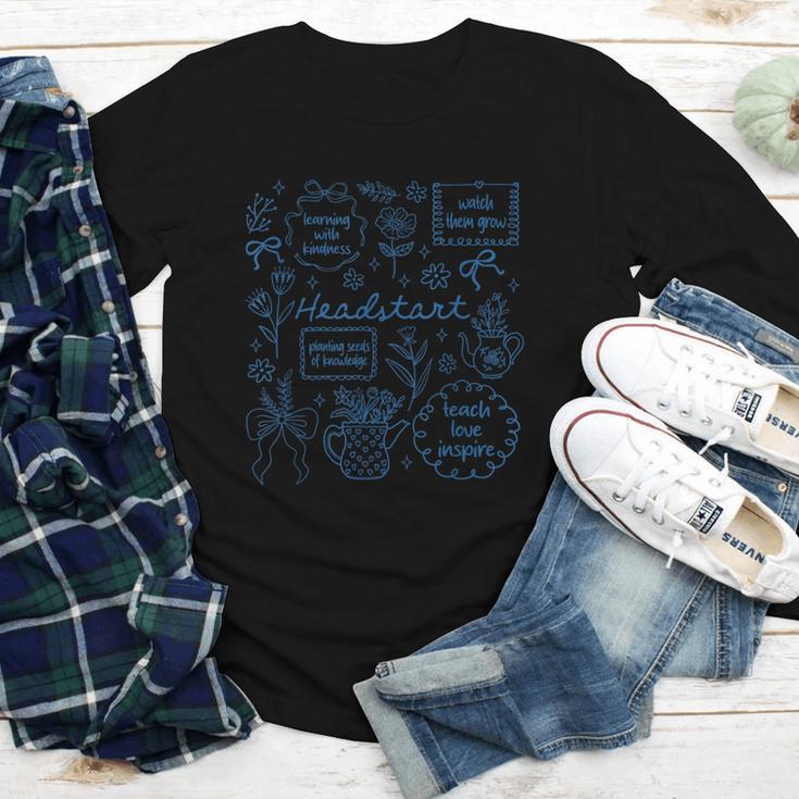 Headstart Love Inspire Teach Blue Bow Back To School Youth Long Sleeve Tee Headstart Love Inspire Teach Blue Bow Back To School Youth Long Sleeve Tee