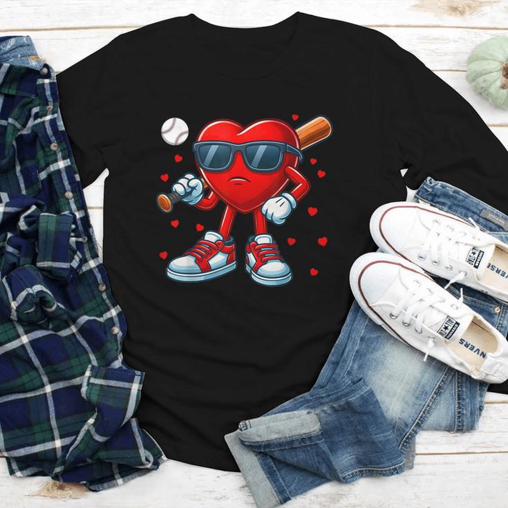Heart Love Baseball Valentine Outfit Men Boy Youth Long Sleeve Tee Heart Love Baseball Valentine Outfit Men Boy Youth Long Sleeve Tee