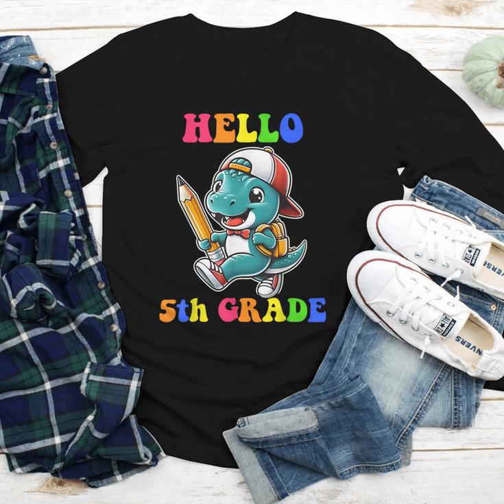 Hello 5th Grade Cute Dinosaur Back To School Boys Kids Girls Youth Long Sleeve Tee Hello 5th Grade Cute Dinosaur Back To School Boys Kids Girls Youth Long Sleeve Tee
