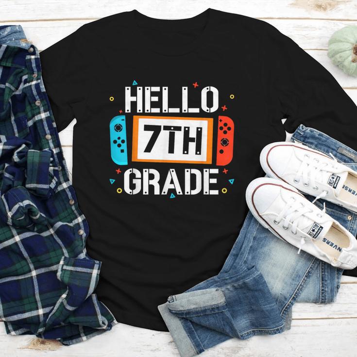 Hello 7th Grade Back To School Video Game Seventh Grade Boys Youth Long Sleeve Tee Hello 7th Grade Back To School Video Game Seventh Grade Boys Youth Long Sleeve Tee