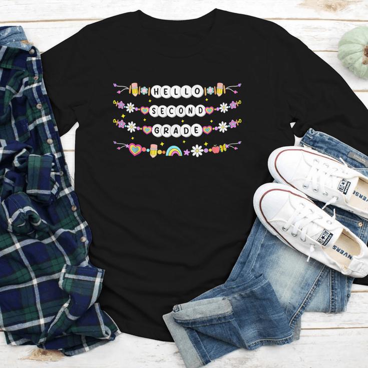 Hello Second Grade Friendship Bracelets Back To School Kids Youth Long Sleeve Tee Hello Second Grade Friendship Bracelets Back To School Kids Youth Long Sleeve Tee