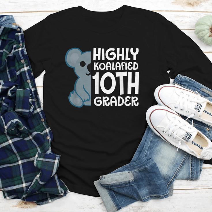 Highly Koalafied 10th Grader Koala Back To School Youth Long Sleeve Tee Highly Koalafied 10th Grader Koala Back To School Youth Long Sleeve Tee