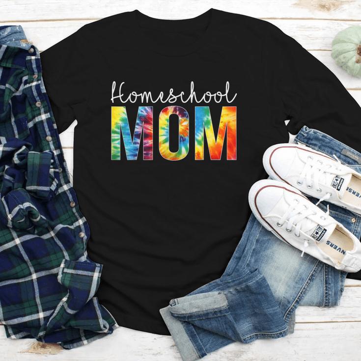 Homeschool Mom Tie Dye Back To School Day For Women For Work Youth Long Sleeve Tee Homeschool Mom Tie Dye Back To School Day For Women For Work Youth Long Sleeve Tee