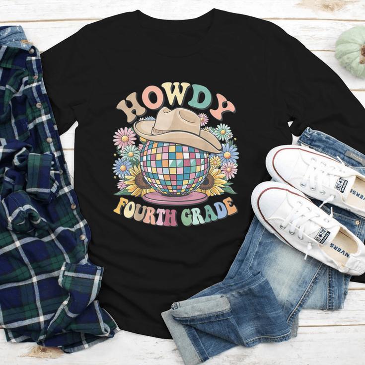 Howdy Fourth Grade Cowgirl Western 4th Grade Back To School Youth Long Sleeve Tee