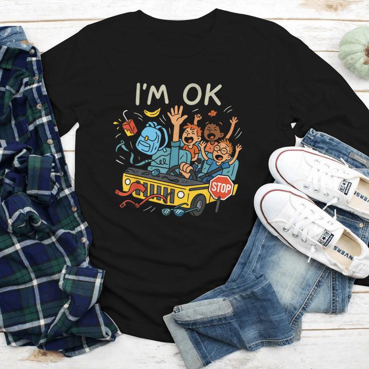 Humorous Graphic Art For School Bus Driver Back To School Youth Long Sleeve Tee Humorous Graphic Art For School Bus Driver Back To School Youth Long Sleeve Tee