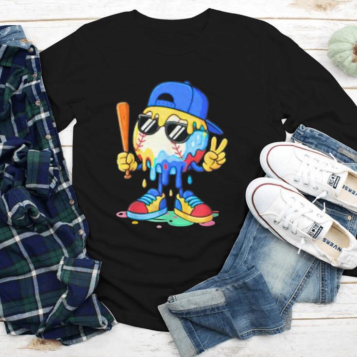 Ice Cream Baseball Drip Spots Sprinkle For Boys Youth Kids Youth Long Sleeve Tee Ice Cream Baseball Drip Spots Sprinkle For Boys Youth Kids Youth Long Sleeve Tee