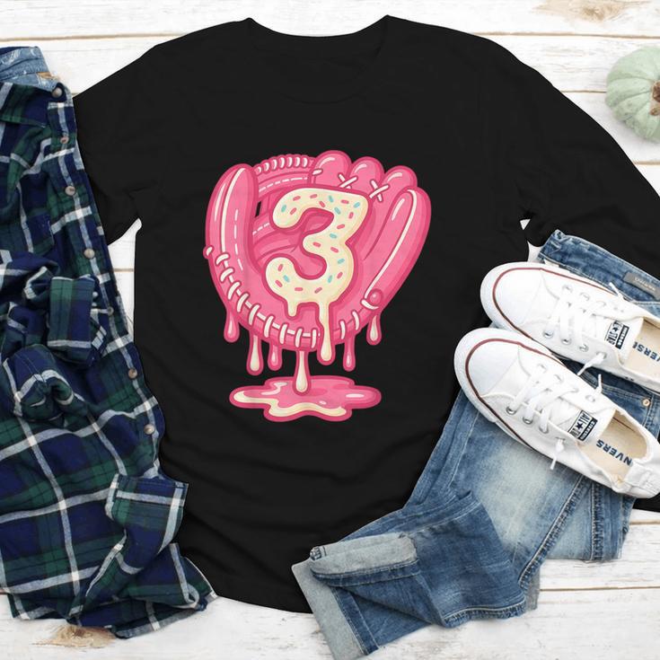 Ice Cream Baseball Glove 3rd Birthday Edition Youth Long Sleeve Tee