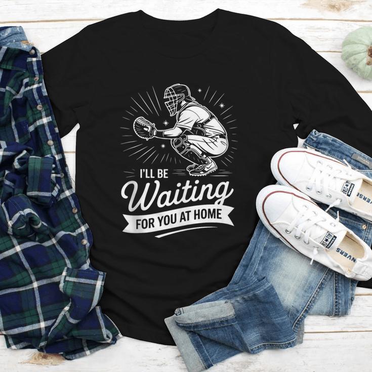 I'Ll Be Waiting For You At Home Baseball Youth Long Sleeve Tee I'Ll Be Waiting For You At Home Baseball Youth Long Sleeve Tee
