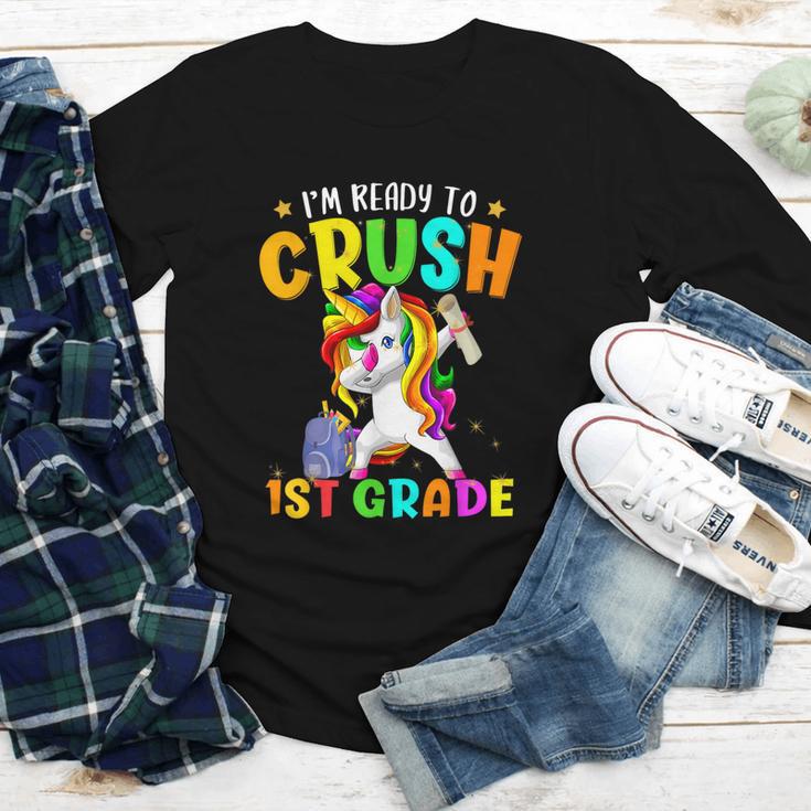 I'm Ready To Crush 1st Grade Dabbing Unicorn Back To School Youth Long Sleeve Tee I'm Ready To Crush 1st Grade Dabbing Unicorn Back To School Youth Long Sleeve Tee