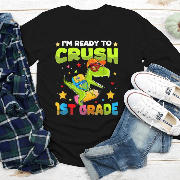I'm Ready To Crush 1st Grade Dinosaurs Back To School Kids Youth Long Sleeve Tee I'm Ready To Crush 1st Grade Dinosaurs Back To School Kids Youth Long Sleeve Tee