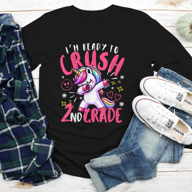 I'm Ready To Crush 2nd Grade Dabbing Unicorn Back To School Youth Long Sleeve Tee I'm Ready To Crush 2nd Grade Dabbing Unicorn Back To School Youth Long Sleeve Tee