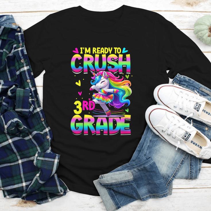 I'm Ready To Crush 3rd Grade Back To School Dancing Unicorn Youth Long Sleeve Tee I'm Ready To Crush 3rd Grade Back To School Dancing Unicorn Youth Long Sleeve Tee
