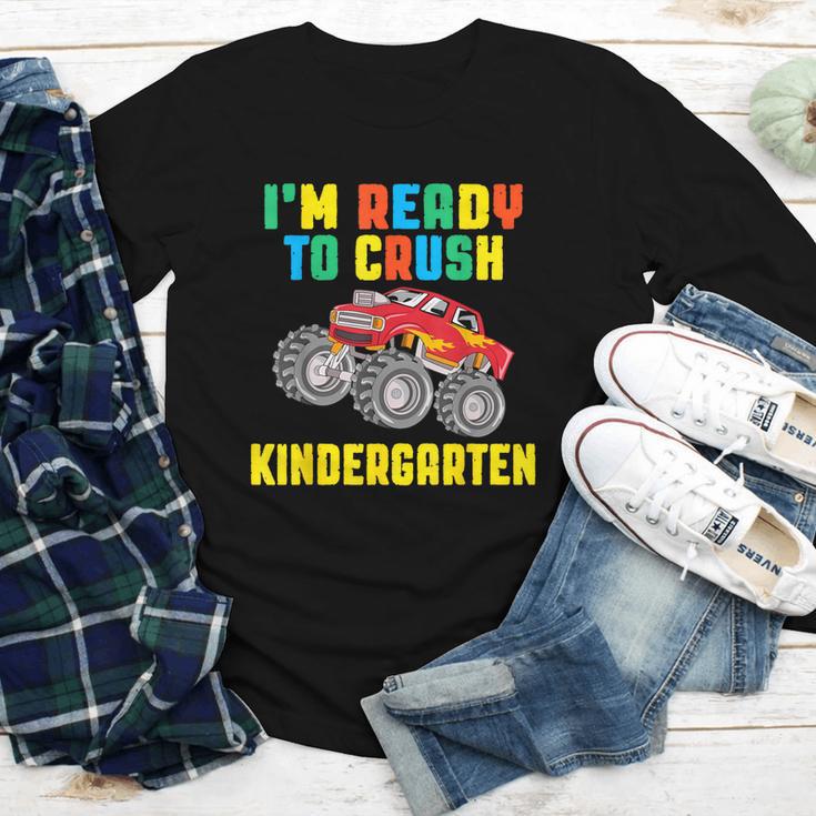 I'm Ready To Crush Kindergarten Dinosaur Back To School Boys Youth Long Sleeve Tee I'm Ready To Crush Kindergarten Dinosaur Back To School Boys Youth Long Sleeve Tee