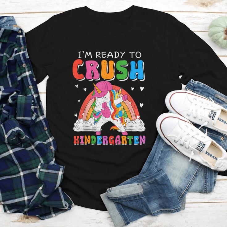 I'm Ready To Crush Kindergarten Unicorn Back To School Girls Youth Long Sleeve Tee I'm Ready To Crush Kindergarten Unicorn Back To School Girls Youth Long Sleeve Tee