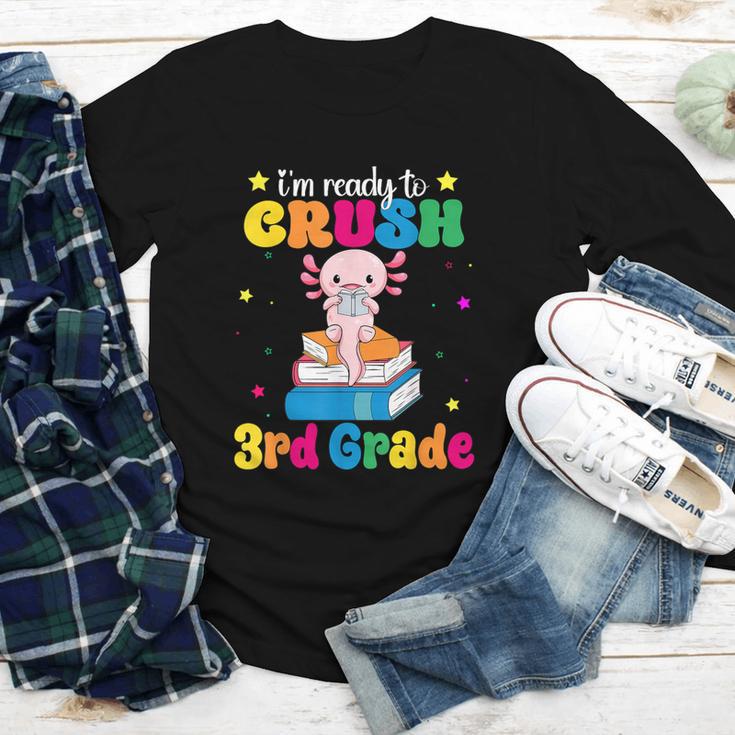 I'm Ready To Crush Third 3rd Grade Axolotl Back To School Youth Long Sleeve Tee I'm Ready To Crush Third 3rd Grade Axolotl Back To School Youth Long Sleeve Tee