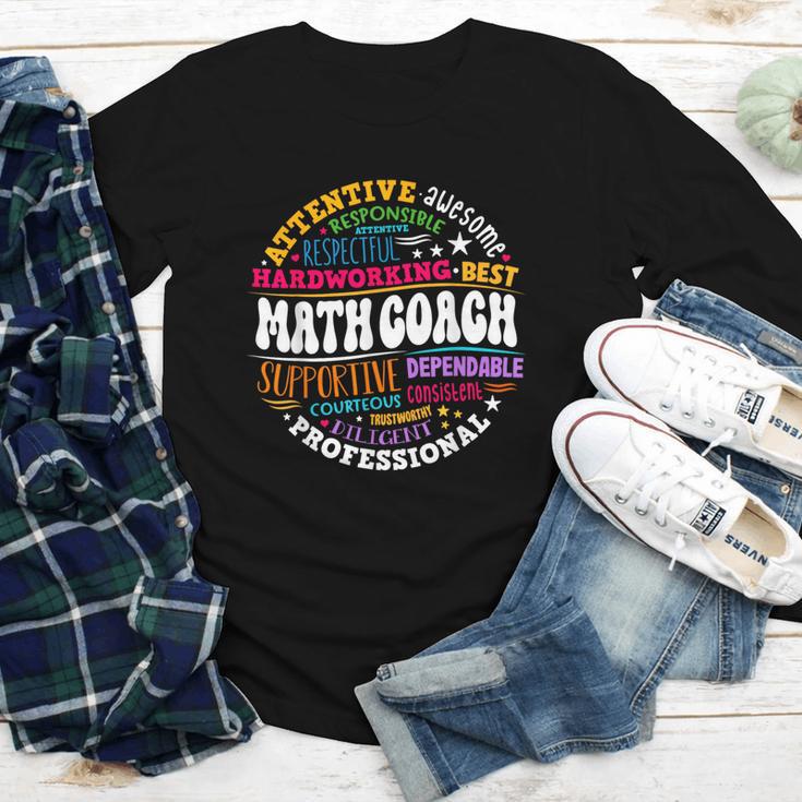 Instructional Math Coach Crew Back To School Matching Group Youth Long Sleeve Tee