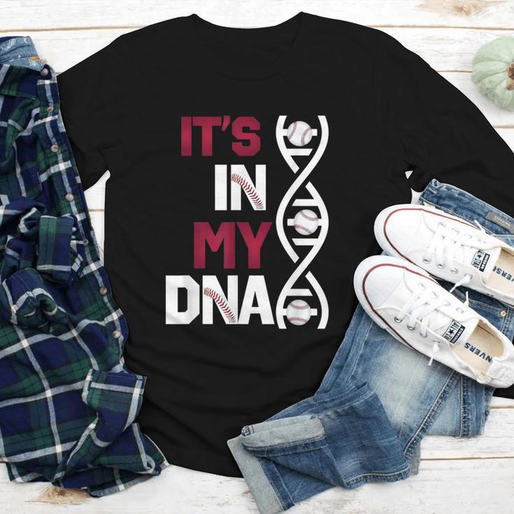 ITS In My DNA Baseball Sport Player Saying Youth Long Sleeve Tee ITS In My DNA Baseball Sport Player Saying Youth Long Sleeve Tee
