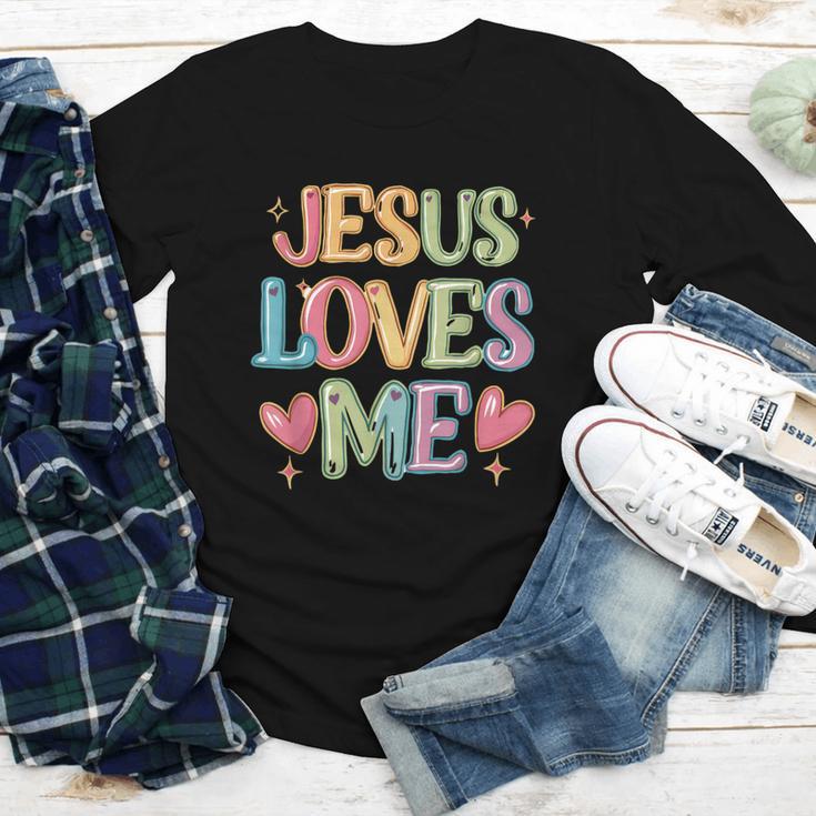 Jesus Loves Me Christian Kids Back To School Youth Long Sleeve Tee Jesus Loves Me Christian Kids Back To School Youth Long Sleeve Tee