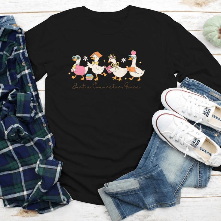 Just a Counselor Goose Back To School Silly Goose Counselor Youth Long Sleeve Tee Just a Counselor Goose Back To School Silly Goose Counselor Youth Long Sleeve Tee