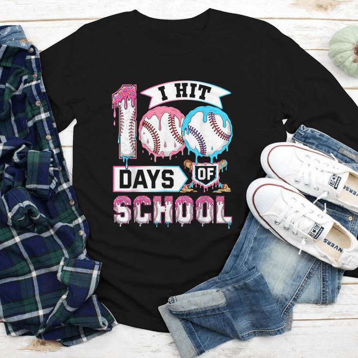 Kids 100 Days Of School Boys 100th Day Baseball Drip Toddler Youth Long Sleeve Tee Kids 100 Days Of School Boys 100th Day Baseball Drip Toddler Youth Long Sleeve Tee