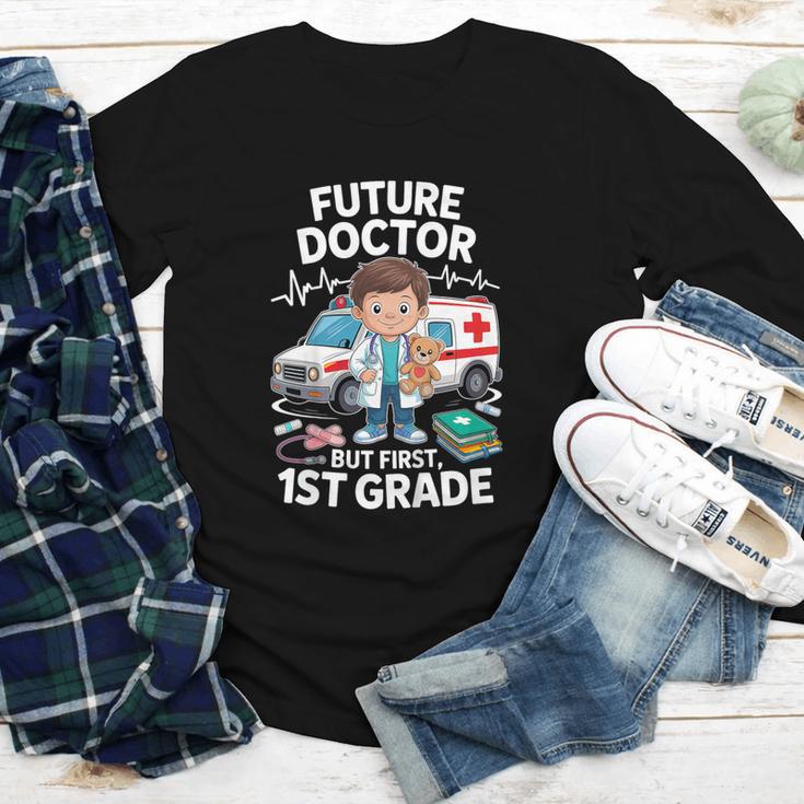 Kids Future Doctor 1st Grade Student Back To School Boy Kids Youth Long Sleeve Tee