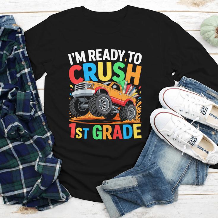 Kids I'm Ready To Crush 1st Grade Shirt Back To School Boy Youth Long Sleeve Tee Kids I'm Ready To Crush 1st Grade Shirt Back To School Boy Youth Long Sleeve Tee