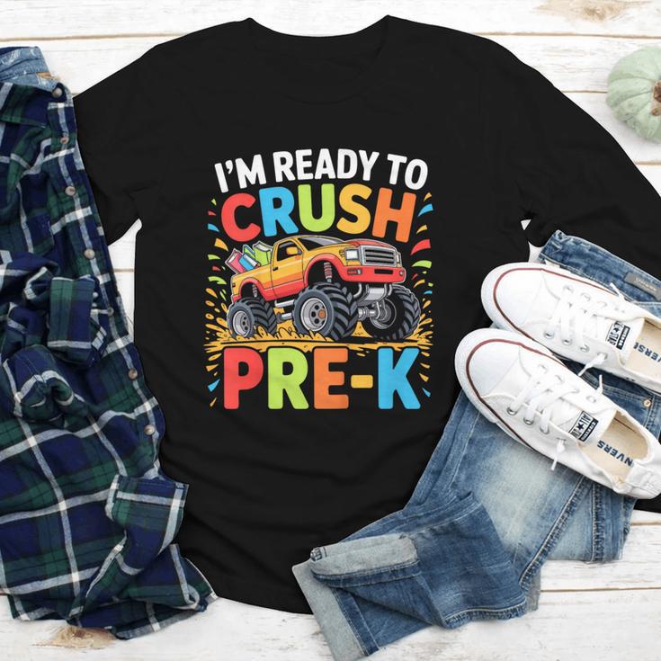 Kids I'm Ready To Crush Pre-K Shirt Back To School PreK Boy Youth Long Sleeve Tee