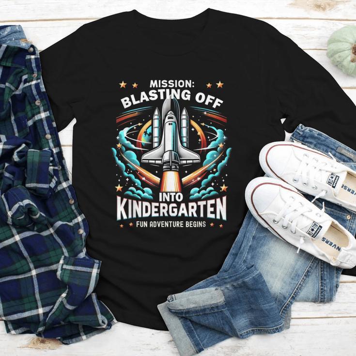 Kindergarten Back To School Rocket Blast Off Youth Long Sleeve Tee Kindergarten Back To School Rocket Blast Off Youth Long Sleeve Tee