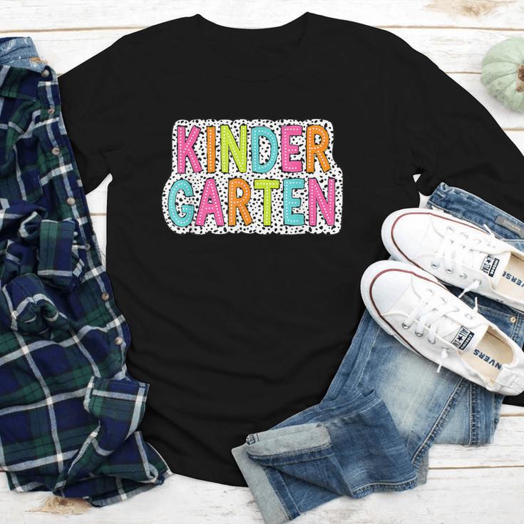 Kindergarten Dalmatian Dots Dream Team Back To School Youth Long Sleeve Tee Kindergarten Dalmatian Dots Dream Team Back To School Youth Long Sleeve Tee