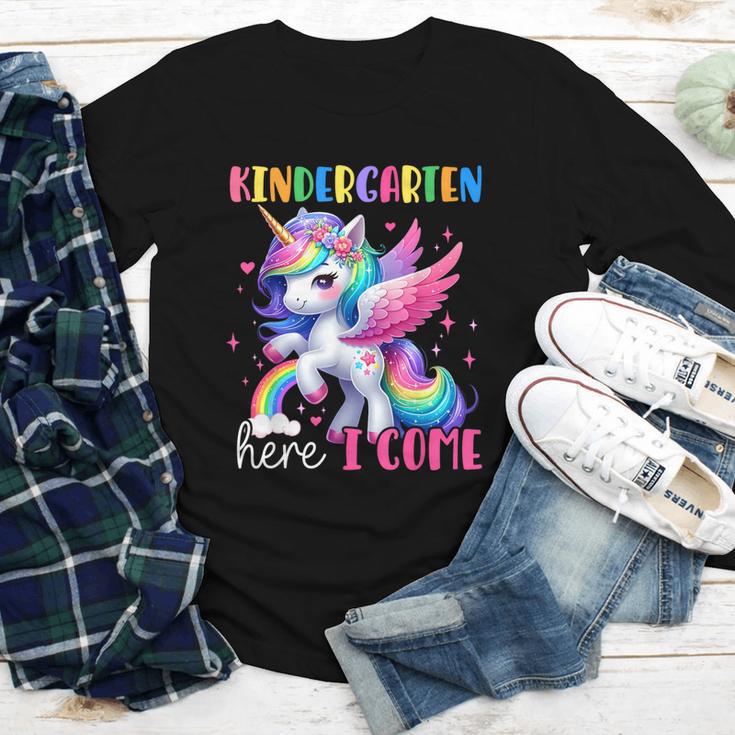Kindergarten Here I Come Unicorn Girls Kids Back To School Youth Long Sleeve Tee Kindergarten Here I Come Unicorn Girls Kids Back To School Youth Long Sleeve Tee