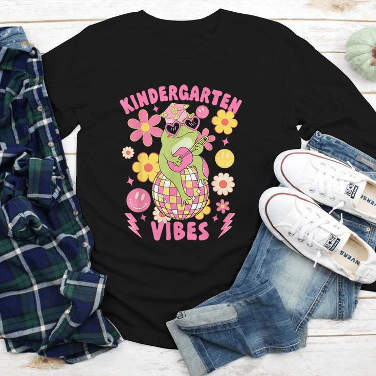Kindergarten Vibes Groovy Kindergarten Back To School Frog Youth Long Sleeve Tee Kindergarten Vibes Groovy Kindergarten Back To School Frog Youth Long Sleeve Tee