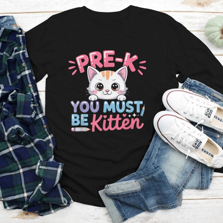 Kitten Back To School Girls Preschool Cat Lover Youth Long Sleeve Tee Kitten Back To School Girls Preschool Cat Lover Youth Long Sleeve Tee