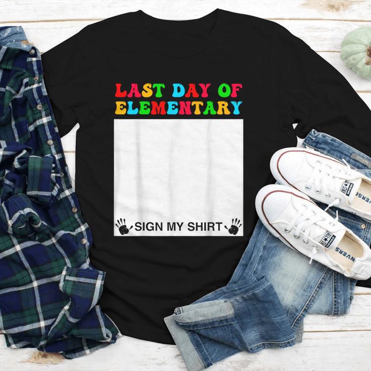 Last Day Of Elementary Sign My Shirt Back To School Youth Long Sleeve Tee Last Day Of Elementary Sign My Shirt Back To School Youth Long Sleeve Tee
