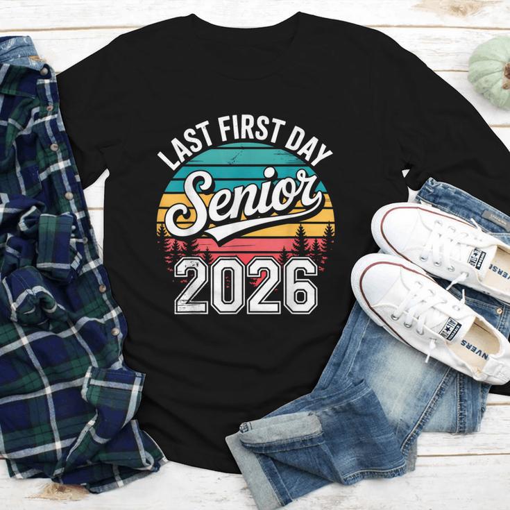 My Last First Day Senior 2026 Vintage Back To School Youth Long Sleeve Tee