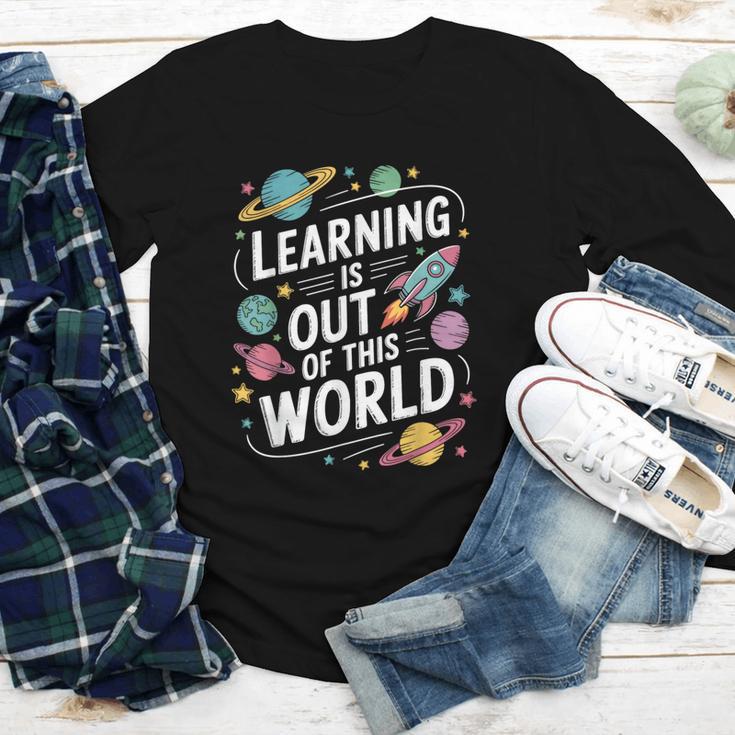 Learning Is Out Of This World Back To School Youth Long Sleeve Tee