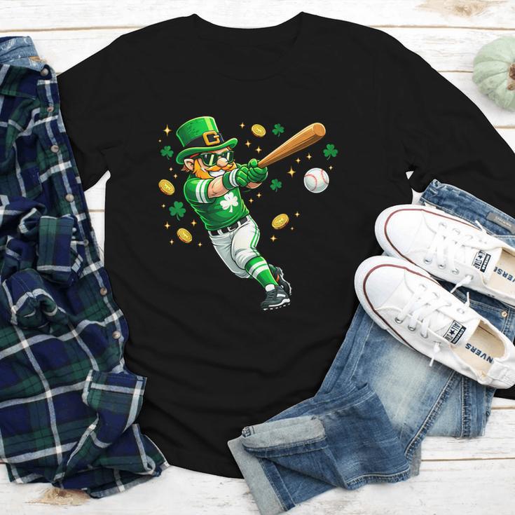 Leprechaun Play Baseball St Patrick's Day Men Kid Boys Youth Long Sleeve Tee Leprechaun Play Baseball St Patrick's Day Men Kid Boys Youth Long Sleeve Tee
