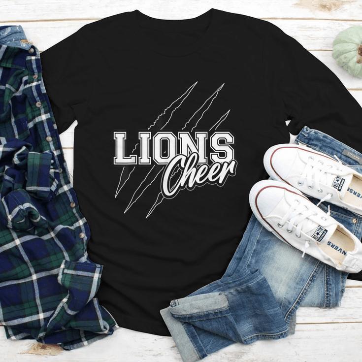 Lions Cheer Back To School Cheerleading Team Spirit Youth Long Sleeve Tee Lions Cheer Back To School Cheerleading Team Spirit Youth Long Sleeve Tee