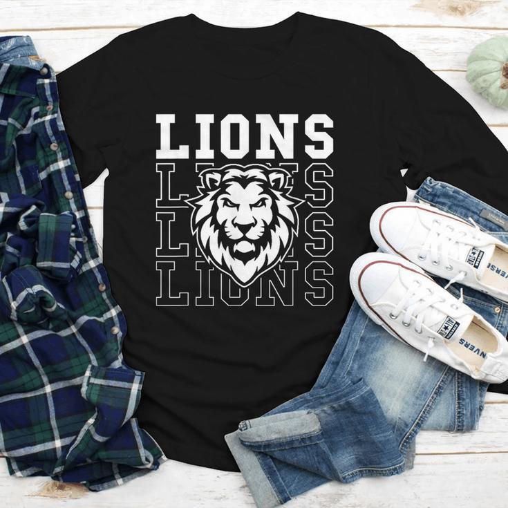 Lions School Spirit Fan Team Back To School Youth Long Sleeve Tee Lions School Spirit Fan Team Back To School Youth Long Sleeve Tee