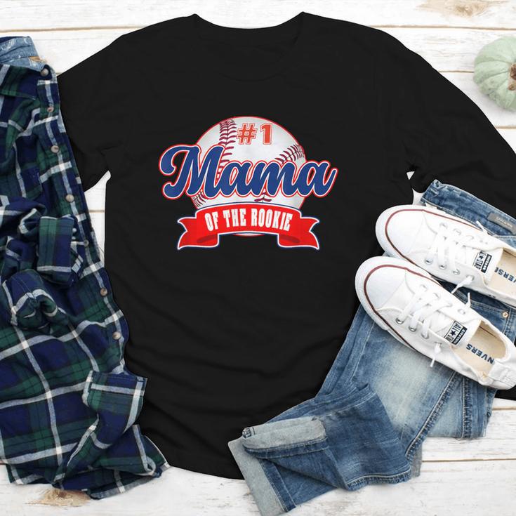 Mama Rookie Of Year 1st Birthday Baseball Theme Matching Youth Long Sleeve Tee