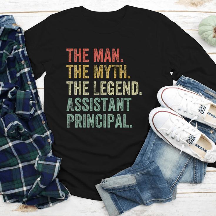 Man Myth The Legend Assistant Principal Dad Back To School Youth Long Sleeve Tee Man Myth The Legend Assistant Principal Dad Back To School Youth Long Sleeve Tee