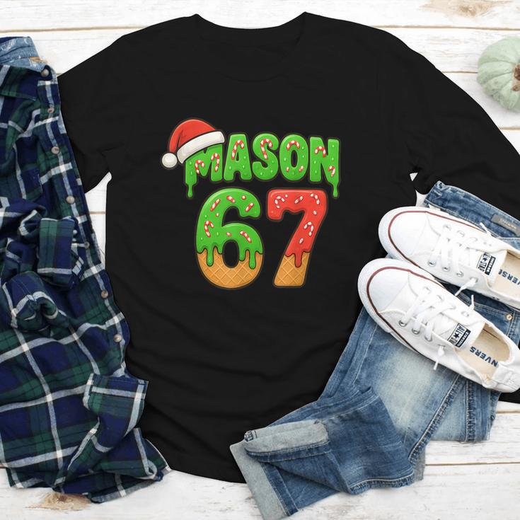 Mason 67 Christmas Ice Cream Drip Meme Six Seven Baseball Youth Long Sleeve Tee Mason 67 Christmas Ice Cream Drip Meme Six Seven Baseball Youth Long Sleeve Tee