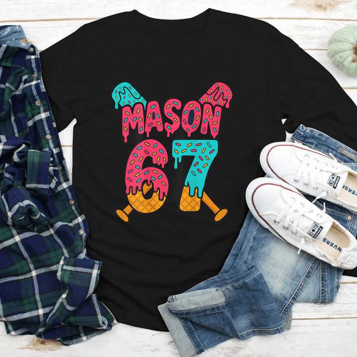 Mason 67 Ice Cream Drip Baseball Meme Youth Long Sleeve Tee Mason 67 Ice Cream Drip Baseball Meme Youth Long Sleeve Tee