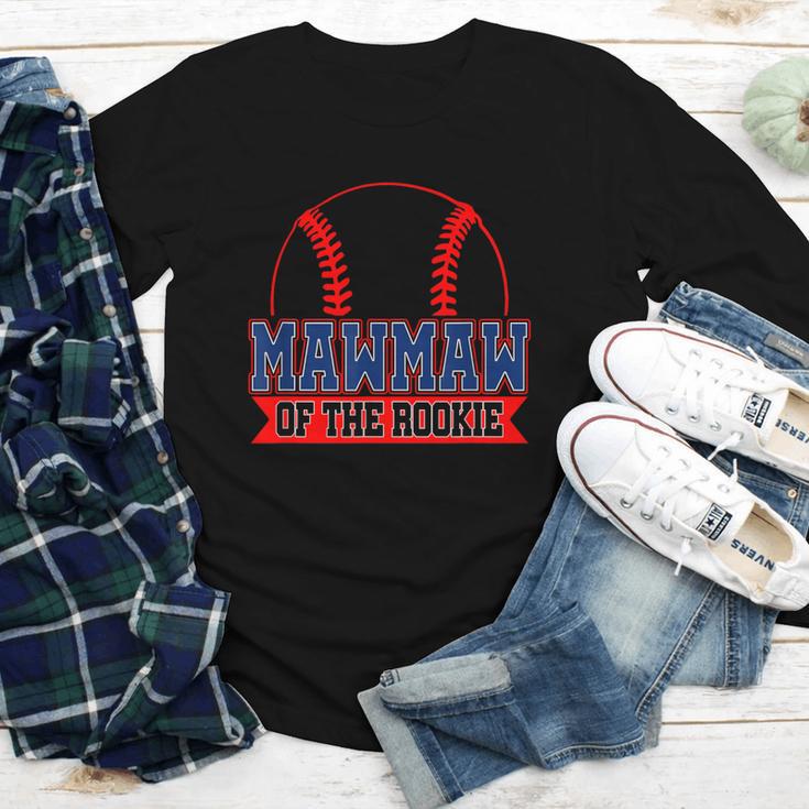 Mawmaw Rookie Of Year 1st Birthday Baseball Theme Matching Youth Long Sleeve Tee