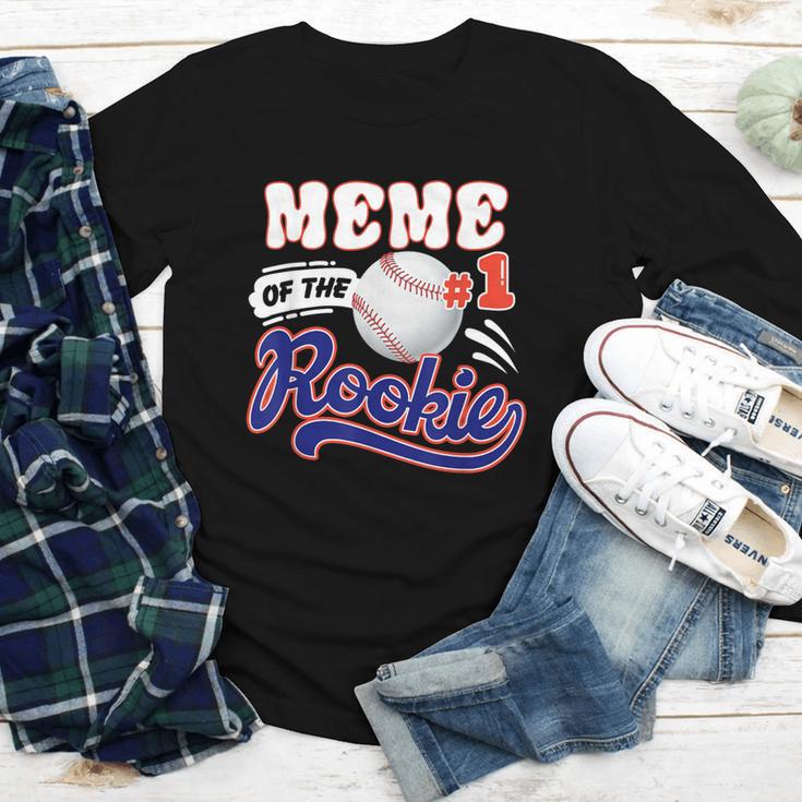 Meme Rookie Of Year 1st Birthday Baseball Theme Matching Youth Long Sleeve Tee