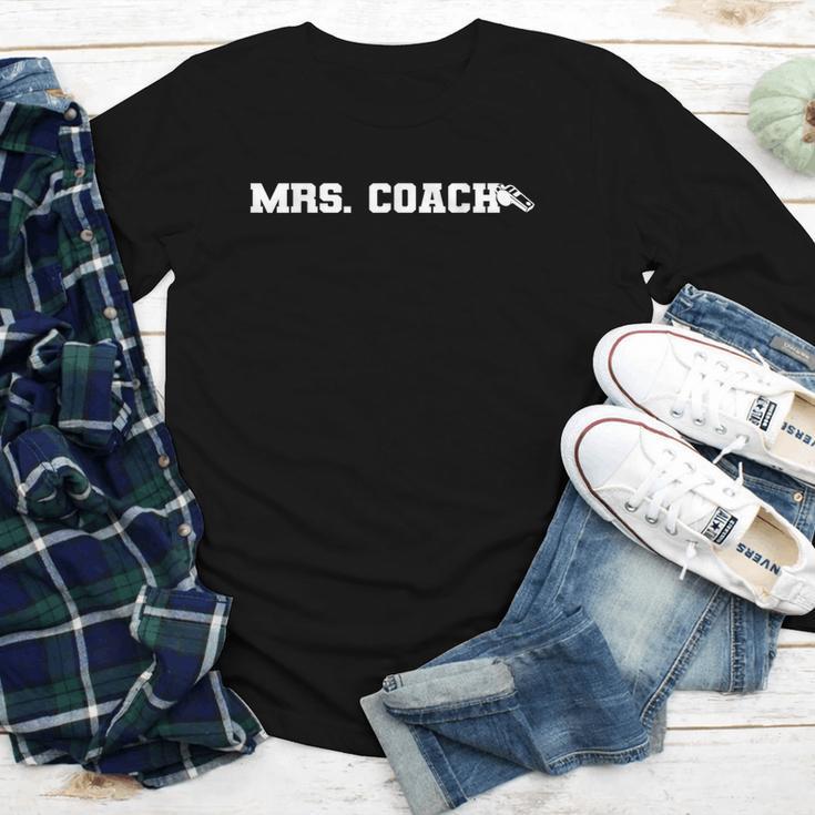 Mrs Coach Football Basketball Baseball Coach Wife Youth Long Sleeve Tee