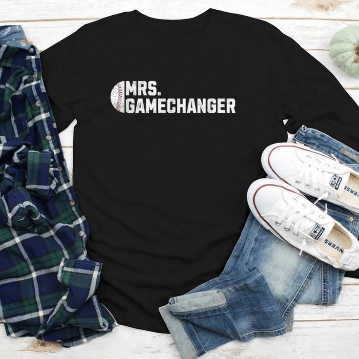 Mrs Gamechanger Baseball Scorekeeper Love Youth Long Sleeve Tee Mrs Gamechanger Baseball Scorekeeper Love Youth Long Sleeve Tee